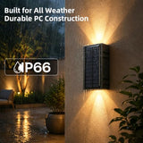 Solar Wall Lights - 2-Color Up & Down Sconce