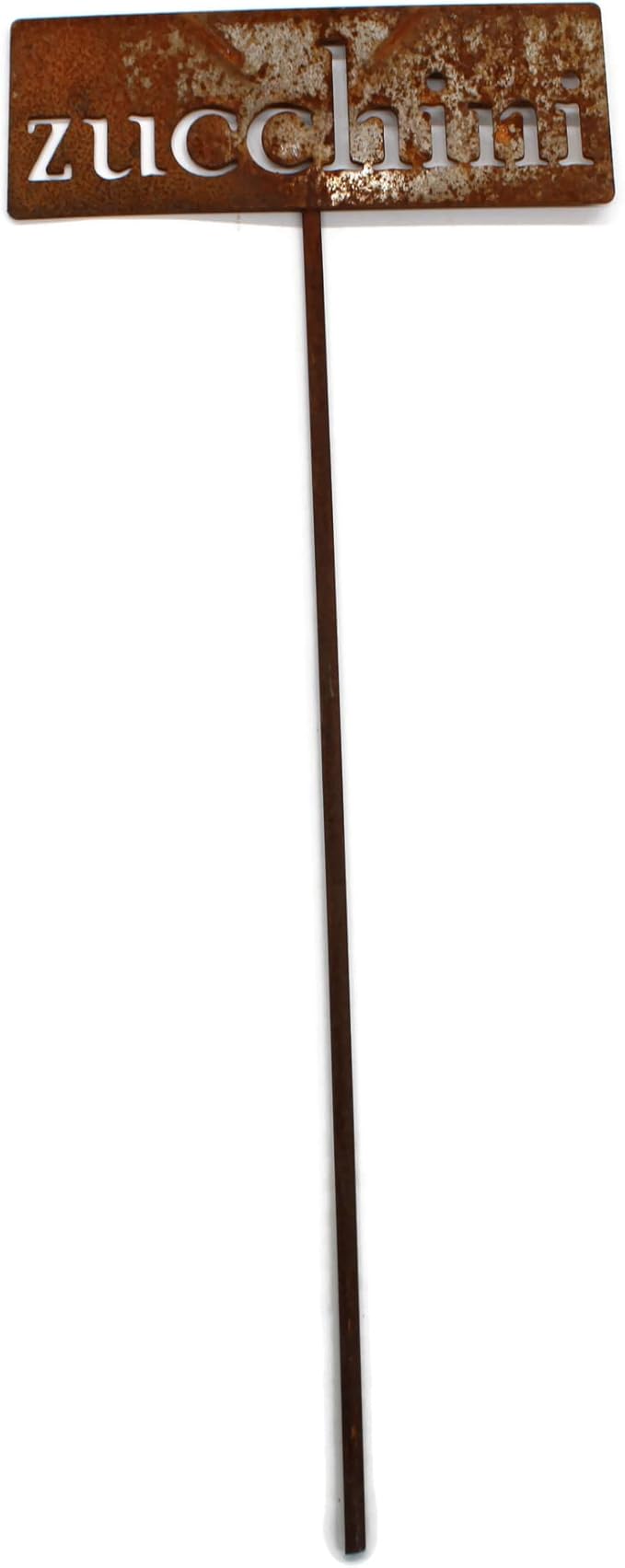 Classic Metal Garden Markers 19 Inches Tall (zucchini, Naturally Rusted)