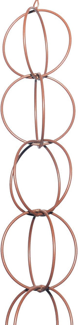 Rain Chain for Gutters Functional and Decorative Replacement Downspout Chain with Attached Hanger for Outside 4 FT Rain Chains 14 Rings Copper