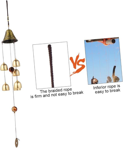 VICASKY 1pc Decorative Wind Chimes Dragon and for Indoor and Outdoor Relaxation Beautiful Metal Tube Pendant for Garden and Patio Decor