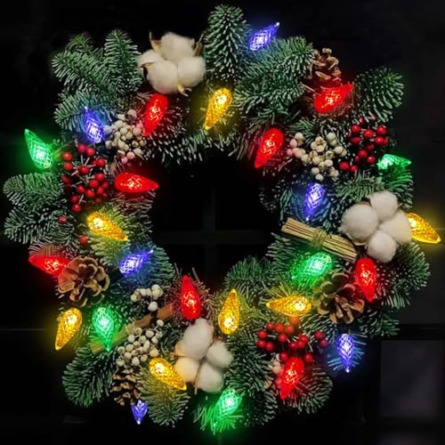 C6 Solar Multicolored 50LED String Lights - 8 Modes Waterproof