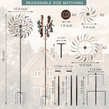 Stargarden Wind Spinners Outdoor, Metal Large Wind Sculptures | 360 Degrees Kinetic Wind Sculptures& Spinners Yard Art Outdoor Garden Decor
