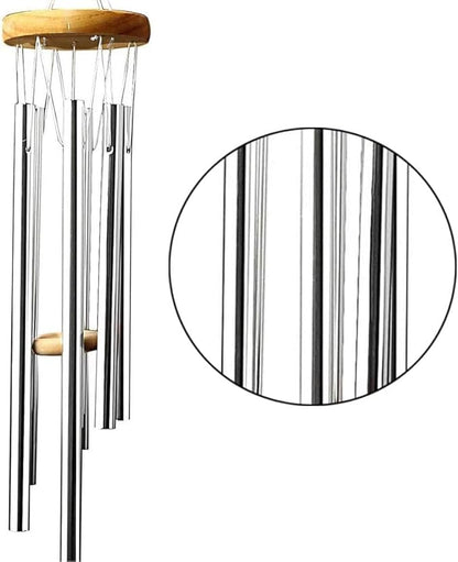 Wind Chime Tubes 30Pcs Wind Chime Kit for DIY Home Garden Outdoor Hanging Decorations 5 Different Length (Wind Chime+ String)