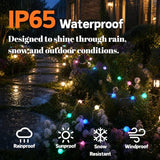 Solar Bubble String Lights - 33FT RGB LED with App Control