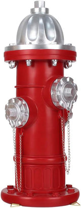Fire Hydrant Pee Post for Dogs - Outdoor Backyard Play Equipment, Puppy Training Post, Garden Lawn Decor, Firefighter Gifts for Men (17.5 inch)
