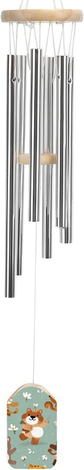 Large Aluminium Wind Chimes 20.5" Inches Cartoon Animal Patterns Wind Chimes for Outside Memorial Wind Chimes Sympathy Wind Chime for Outdoor Garden Patio Decoration