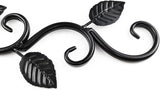 NSBELL Plants Hangers Outdoor Indoor Decor, Wall Hooks for Hanging Plant Bracket, Plant Hooks for Bird Feeder, Wind Chime, Lights, Lanterns (Black-2PCS)