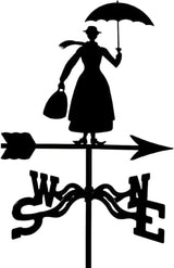 European Style Wrought Iron Garden Weather Va ne, Roof Decoration Weather Va ne, Direction Indicator Kit, Outdoor Cute Hollowed Out Steel Gnomes Statue direction indi