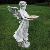 Joseph's Studio by Roman, 18" H Angel Birdfeeder Garden Statue, Religious Outdoor Decor