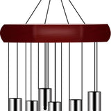 2 Pack Pgzsy Memorial Wind Chimes Outdoor Large Deep Tone, Elegant Sympathy Wind-Chime Personalized with 6 Tuned Tubes for Garden Patio Balcony and Home