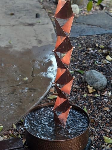 Nutshell Stores Origami Rain Chain - Copper - 18 Feet