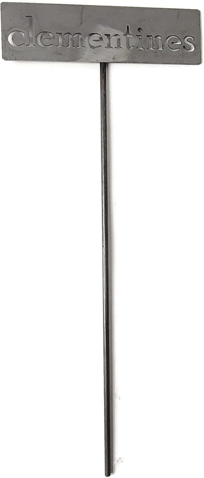 Classic Metal Garden Markers 19 Inches Tall (clementines, Raw, Unfinished Steel (will rust with time))