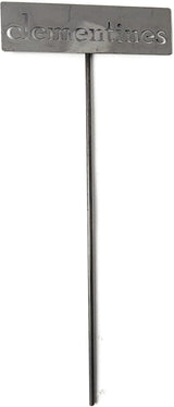 Classic Metal Garden Markers 19 Inches Tall (clementines, Raw, Unfinished Steel (will rust with time))