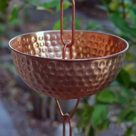 Nutshell Stores Singing Bowls Copper Rain Chain - Copper - 10 Feet