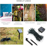 22FT Solar String Lights - 50 LED, 8 Modes, White
