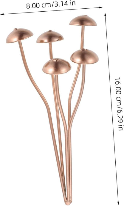 Toddmomy Iron Mushroom Statue Garden Decor Unique Design Mushroom Stake for Garden Art Outdoor Plant Stake for Decor