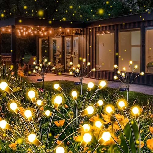Solar Garden Lights - 8 Pack Warm White LED