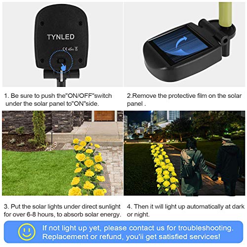 Solar Flower Garden Stake Lights