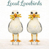 JennyGems Sully and Sally Seagulls - The Local Lovebirds Yard and Garden Signs, Weather Resistant