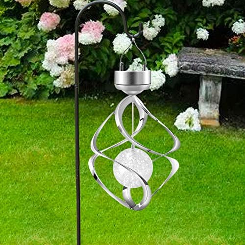 AMWGIMI Solar Lights Outdoor-Yard Decoration Wind Chimes Led Colour Changing Hanging Lights Garden, Yard, Home Decor Gifts for Women Mom Grandma -2 Pack