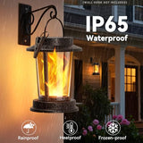 Solar Lanterns Outdoor - Waterproof Flickering Flame