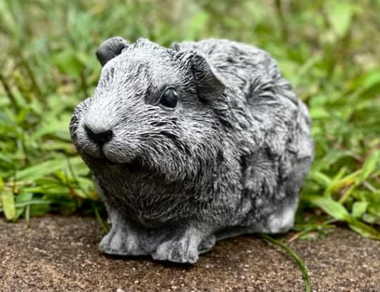 Guinea Pig Figure Garden Statue Concrete Backayard Decor Guinea Pig Statue Backyard Farm Animal Outdoor Sculpture