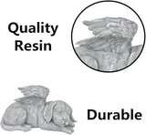 Dog Angel Wings Ornament Dog Angel Statue Mini Animal Statu for Garden Tombstones or Lawn Decoration