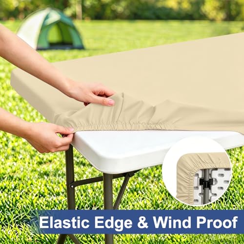 homing Rectangle Table Cloth Cover 4 Foot Elastic Fitted Tablecloth