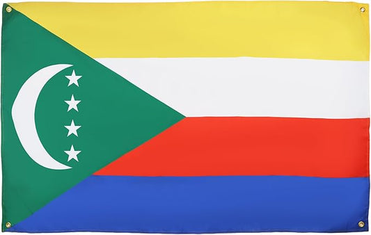AZ FLAG Comoros Flag 150 x 90 cm with 4 Eyelets for Balcony or Wall