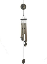 Feng Shui 6-Rod Brown Color Yinyang Windchime Metal Wind Chime