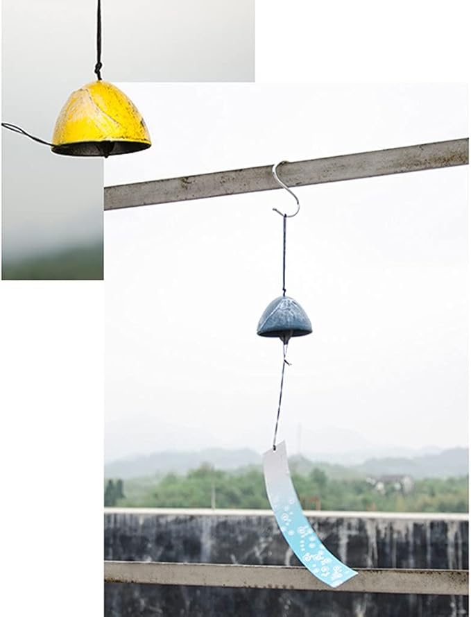 Wind Chime Aeolian bells Cast Iron Wind Chimes Metal Pendants Shop Gardens Creative Wind Chimes Blessing Bells for Neighbors Friends and Family Wind Chimes for Outside Memorial Wind Chimes ( Color : B