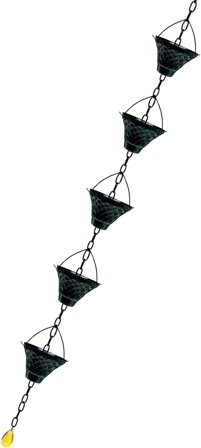 Functional Gardens Decoration Rain Chain Antique Styles Outdoor for Effective Gardens Drainage Decoration