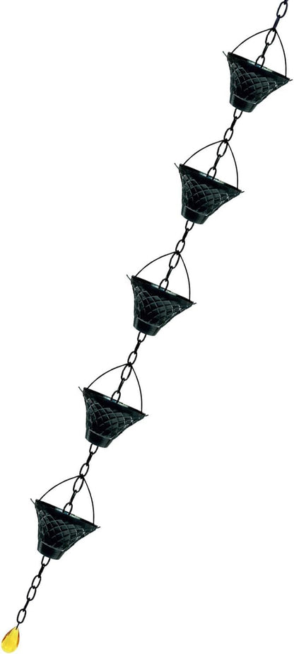 Functional Gardens Decoration Rain Chain Antique Styles Outdoor for Effective Gardens Drainage Decoration