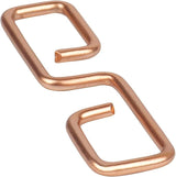 Gralara Rain Chain Gutter Adapter, Rain Chain Hook, V Shaped Installation Outside Hardware Iron Connector, V Shaped Hook Hanger, Copper Color