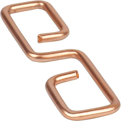Gralara Rain Chain Gutter Adapter, Rain Chain Hook, V Shaped Installation Outside Hardware Iron Connector, V Shaped Hook Hanger, Copper Color