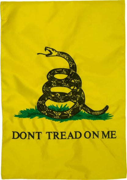 Briarwood Lane Don't Tread On Me Gadsden Applique & Embroidered House Flag