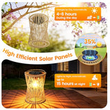 Solar Lanterns Outdoor Waterproof - Rattan 2Pack