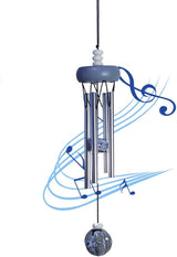 Small Wind Chimes for Outside,Mini Wind Chimes for Indoor,with Wind Catcher, Suitable as A Gift,Christmas Windchimes Indoors Gifts for Unisex (Gray)