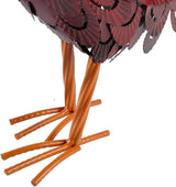 Metal Rooster Statue Garden Chicken Sculpture Decoration Metal Yard Art for Yard Outdoor Indoor Decoration (#C)