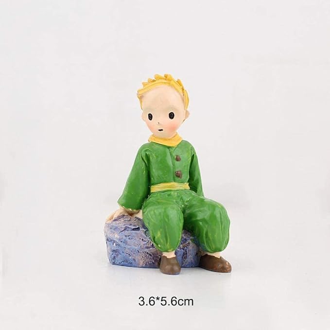 Garden Ornaments Decor Statue Outdoor,Abstract Unique Statue Sculpture Creative Statues and Sculptures Outdoor Decor for Garden,Miniature Cute Little Prince Fairy Garden Figurines Micro Land