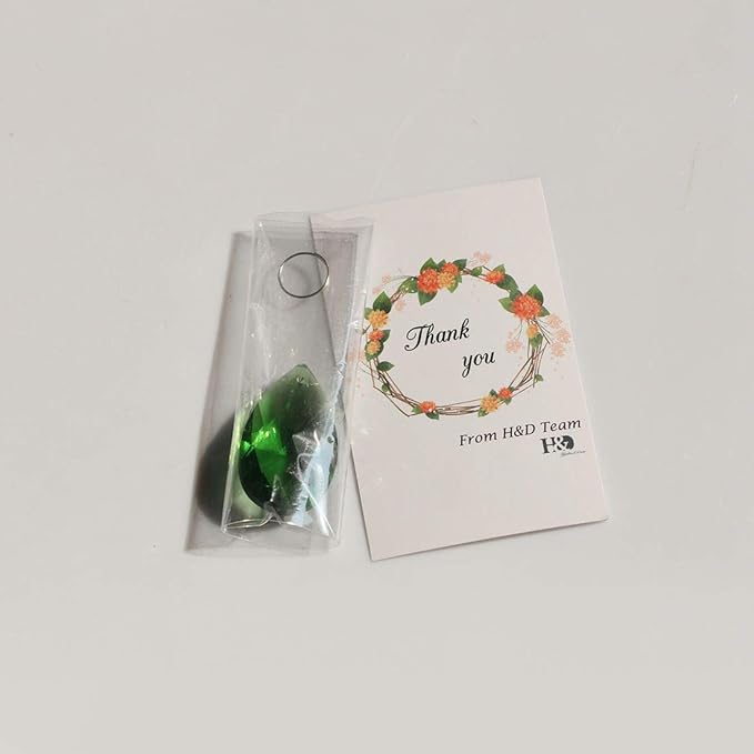 H&D HYALINE & DORA 38mm Multi-Color Feng Shui Faceted Decorating Crystal Grid Prism,Pack of 12