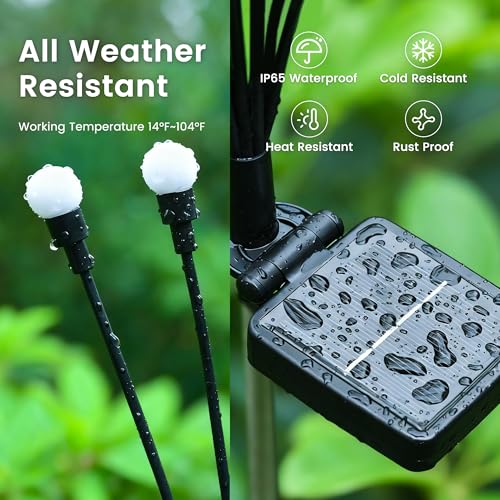 Solar Garden Lights - 2 Pack 20LED Swaying