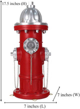 Fire Hydrant Pee Post for Dogs - Outdoor Backyard Play Equipment, Puppy Training Post, Garden Lawn Decor, Firefighter Gifts for Men (17.5 inch)
