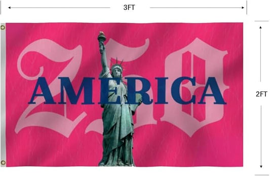 250th Birthday 250 Years 1776 2026 American Flag 2X3Ft, US Statue of Liberty, Double Side Printed Flags, Men Women Banner,Vibrant Colors, Double Stitched with 2 Brass Grommets, Bar Garden Street Decoration, GYM, Office Decor,Indoor Outdoor Use,Gifts. (...