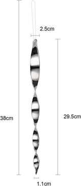 Besmon Woodpecker Bird Scare Devices，Reflective Scare Rods Control Device to Keep Birds Away from Patio Pool（Christmas Reflective Strip Hanging Home as Decoration） (12PCS)
