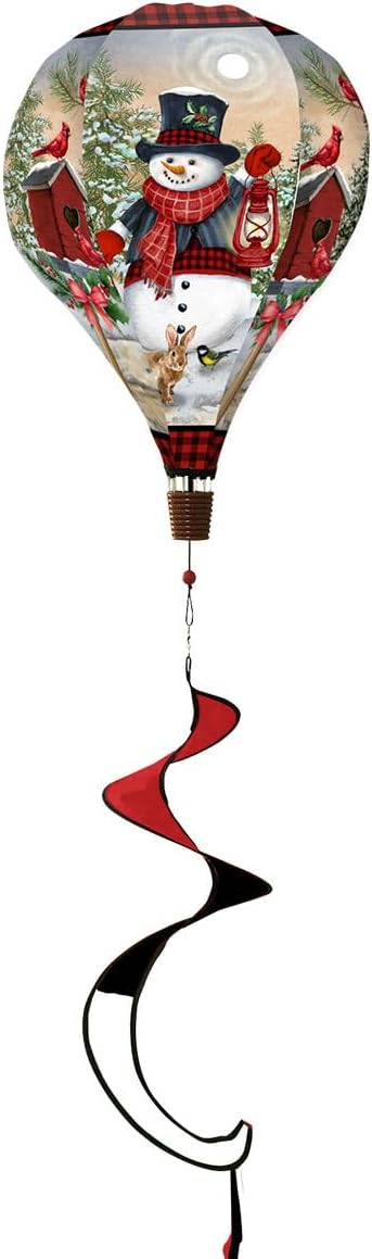 Briarwood Lane Snowman and Friends Hot Air Balloon Spinner