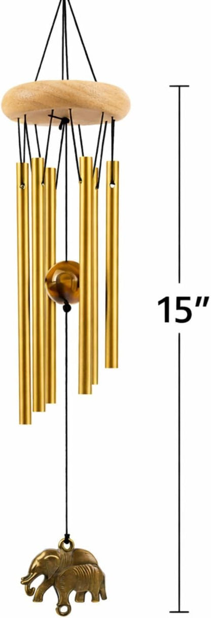 Positive Vibes Wind Chime (15 Inch) with Soothing Melody – Elegant Wind Bells for Home, Balcony, Garden, Patio & Outdoor Décor