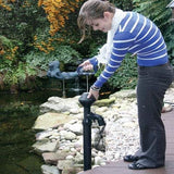 PondXpert Aquavac Manual Fish Pond Cleaner, Simple Pump Action Pond Vacuum with Debris Bag, Handheld Vac for Backyard Fish Pond, Fountain, Waterfall or Water Features, Suck up Water