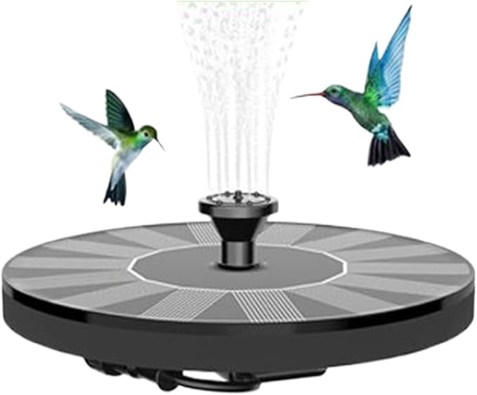 Solar Bird Bath Fountain Pump, Floating Garden Water Pump, Outdoor Patio Porch Backyard Pond Pool Landscape Decorative Bird Bath Feature