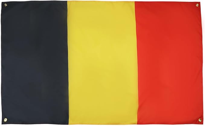 AZ FLAG Belgian Flag 150 x 90 cm with 4 Eyelets for Balcony or Wall
